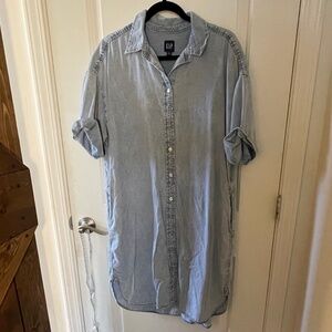 Denim T-Shirt Dress, by Gap, size L.